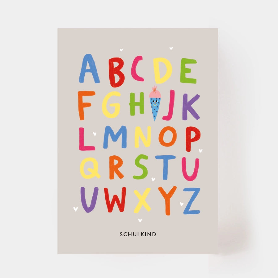 Postkarte "Schulkind"