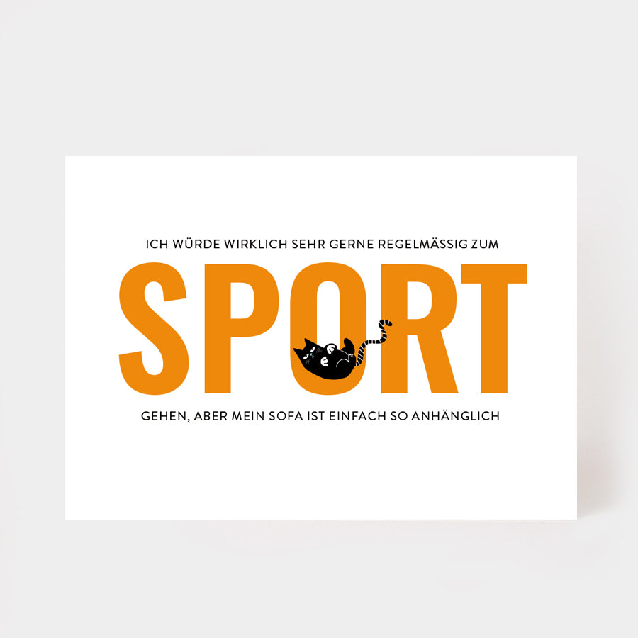 Postkarte "Sport"