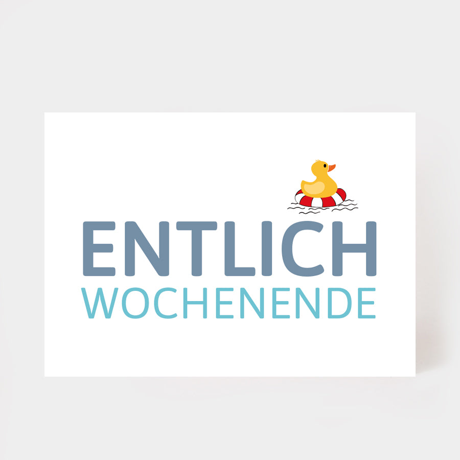 Postkarte "Entlich Wochenende"