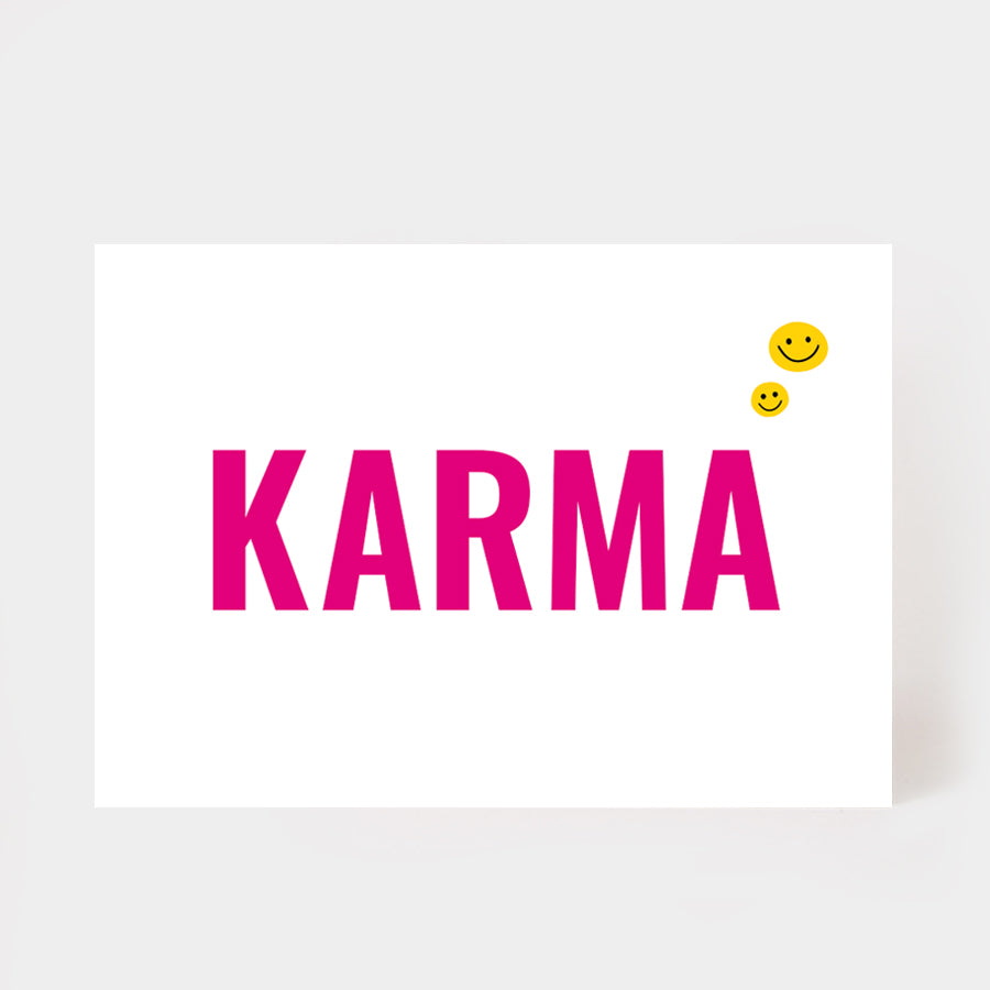 Postkarte "Karma"