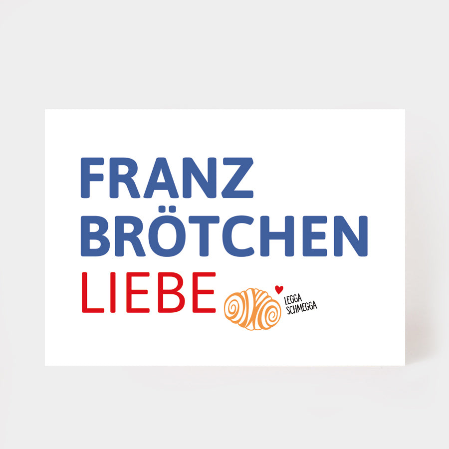 Postkarte "Franzbrötchen"