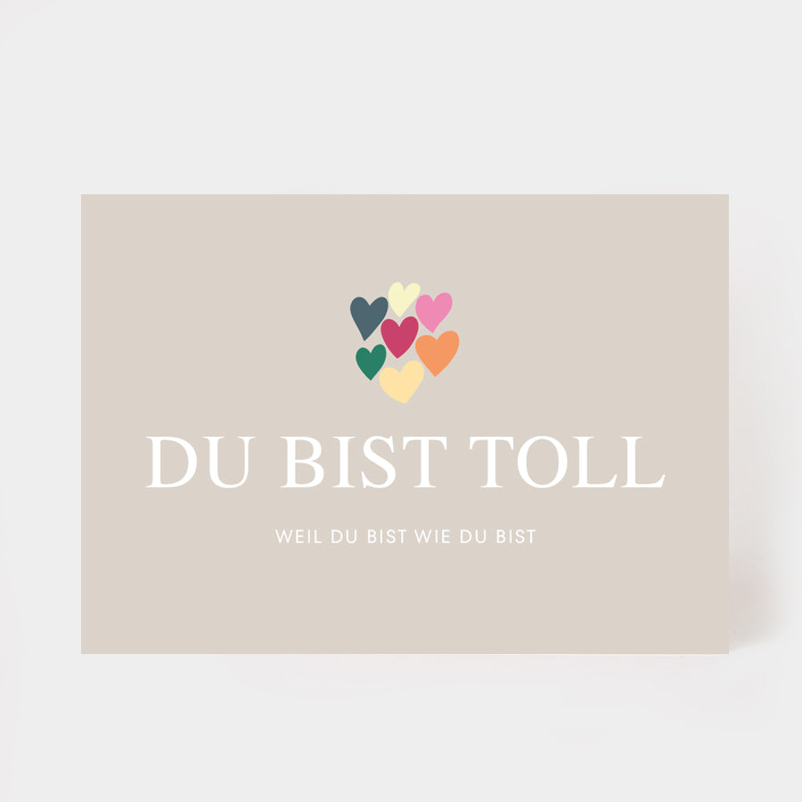 Postkarte "Du bist toll"