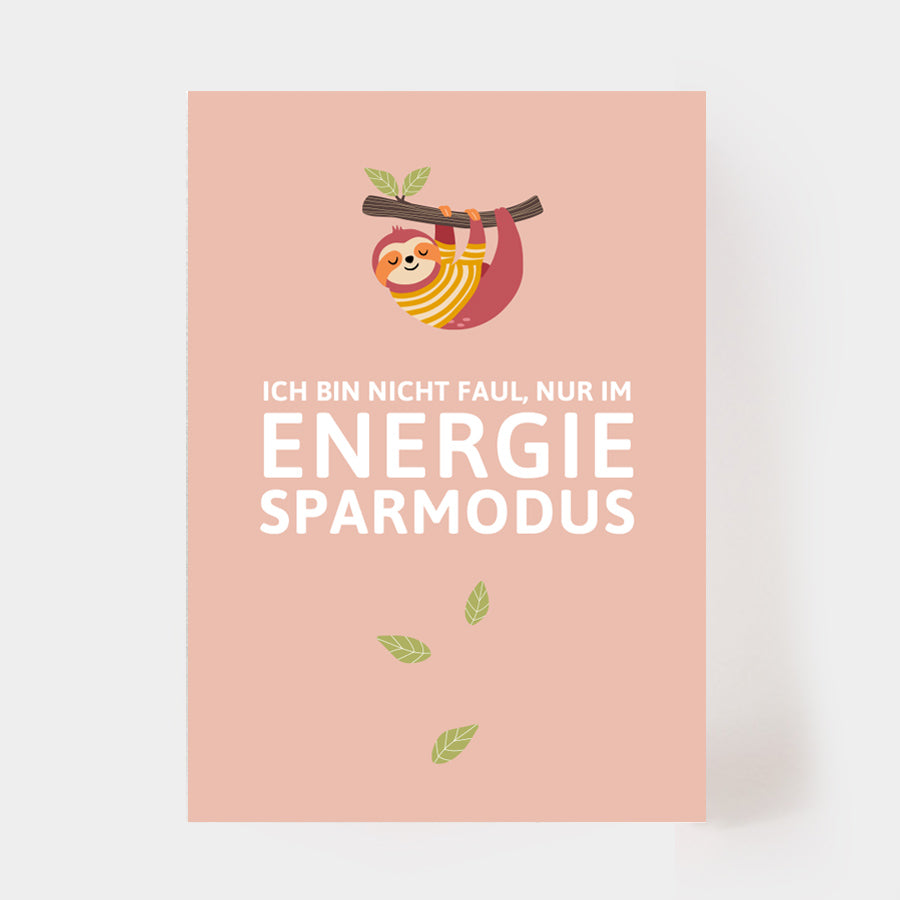 Postkarte "Energiesparmodus"