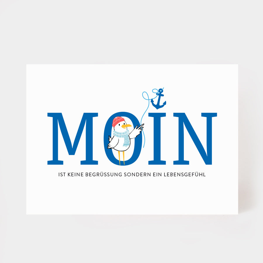Postkarte "Moin"