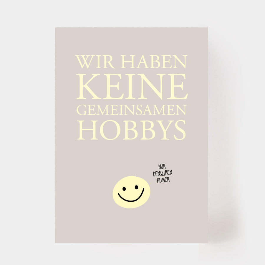 Postkarte "Gemeinsame Hobbys"