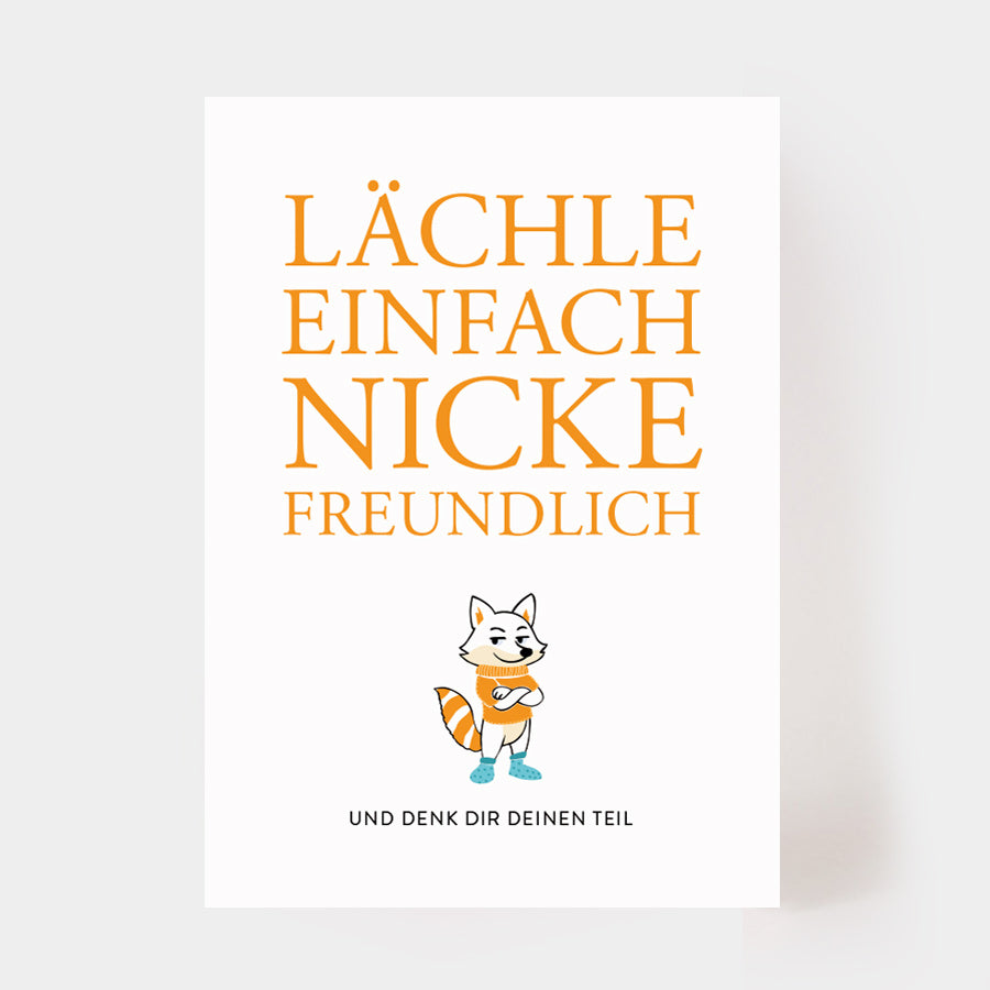 Postkarte "Denk dir deinen Teil"