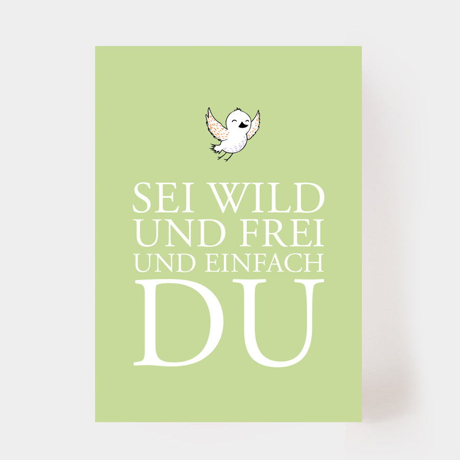Postkarte "wild & frei"