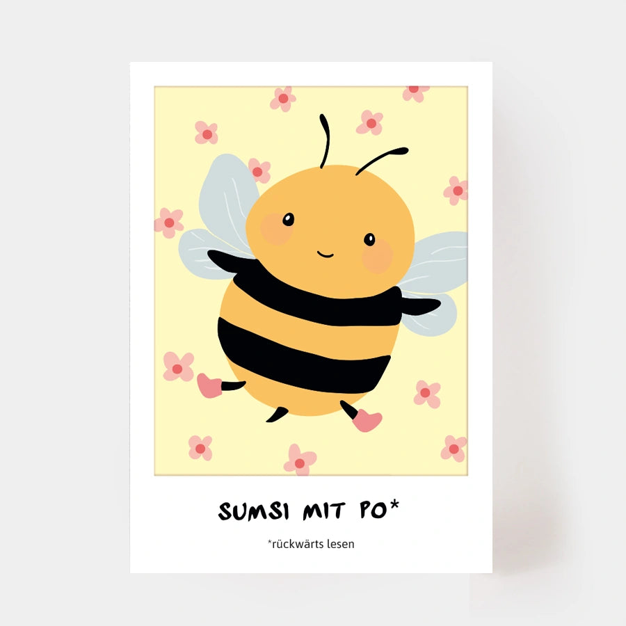 Postkarte "Sumsi mit Po"