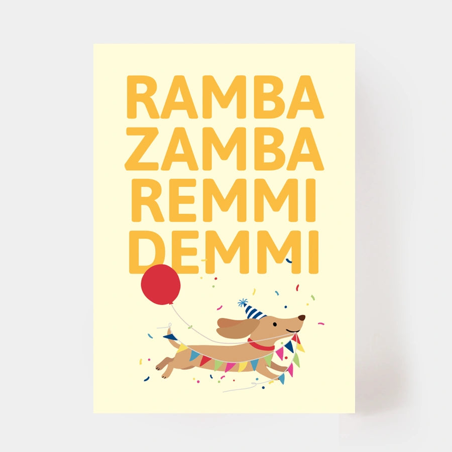 Postkarte "Remmi Demmi"