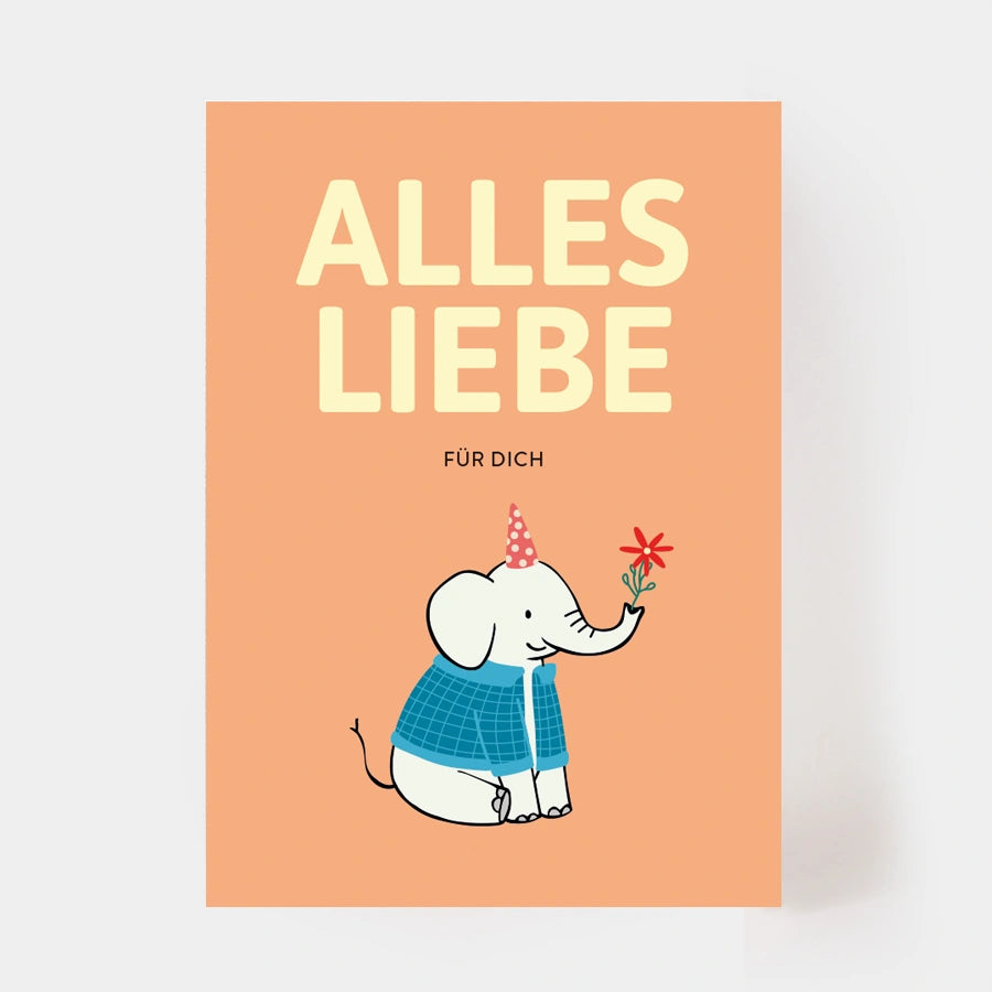 Postkarte "Alles Liebe"