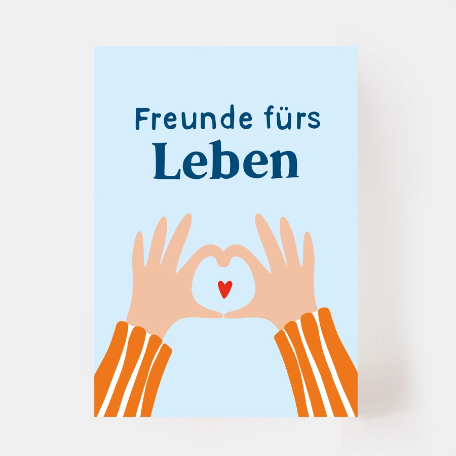 Postkarte "Freunde fürs Leben"