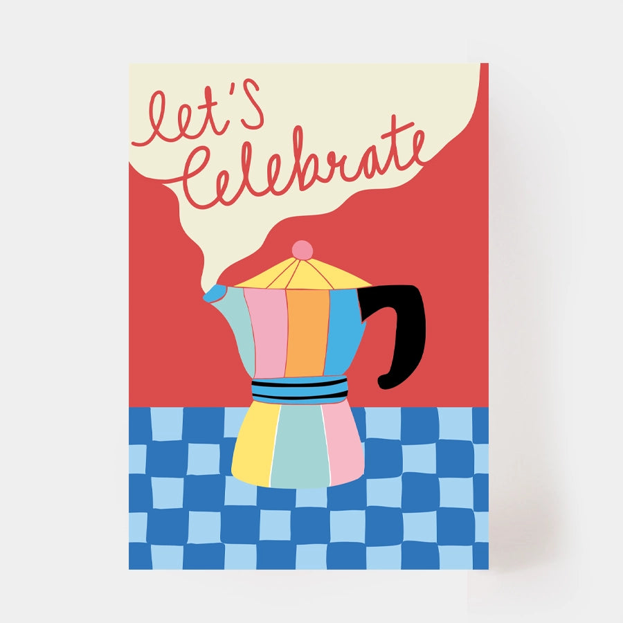 Postkarte "let's celebrate"