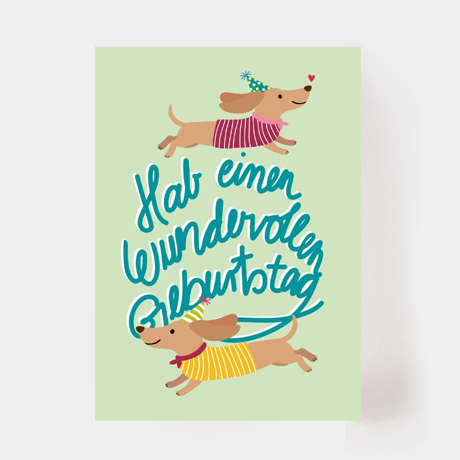 Postkarte "Hab einen wundervollen Geburtstag"
