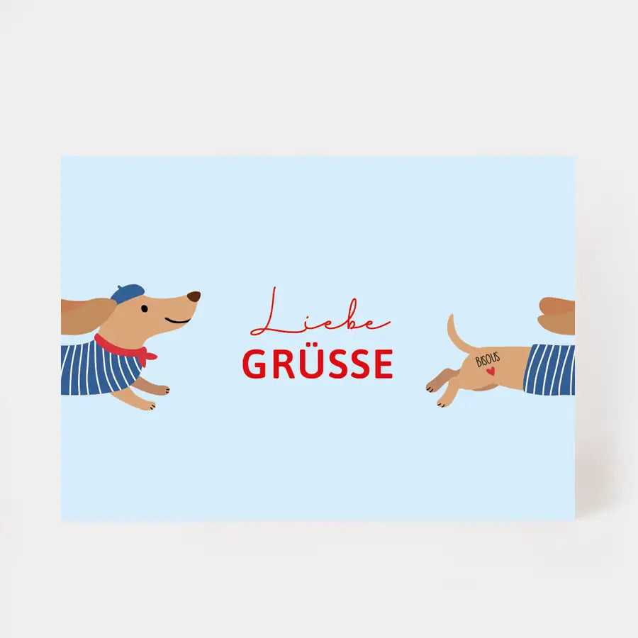 Postkarte "Liebe Grüße"