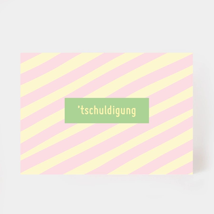 Postkarte "tschuldigung"