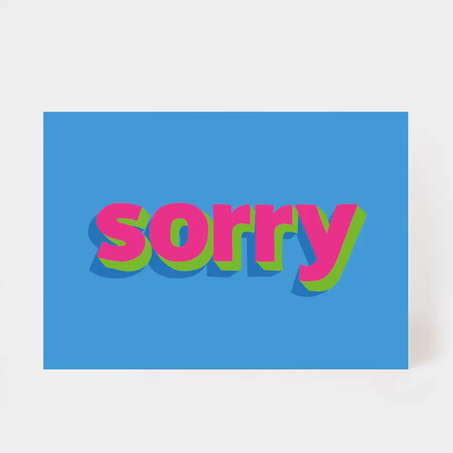 Postkarte "sorry"