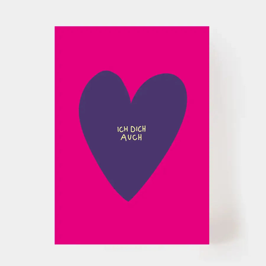 Postkarte "Ich dich auch"