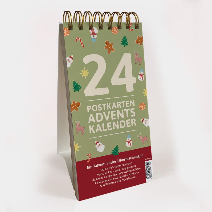 Postkarten-Adventskalender mit 24 liebevollen Aufgaben