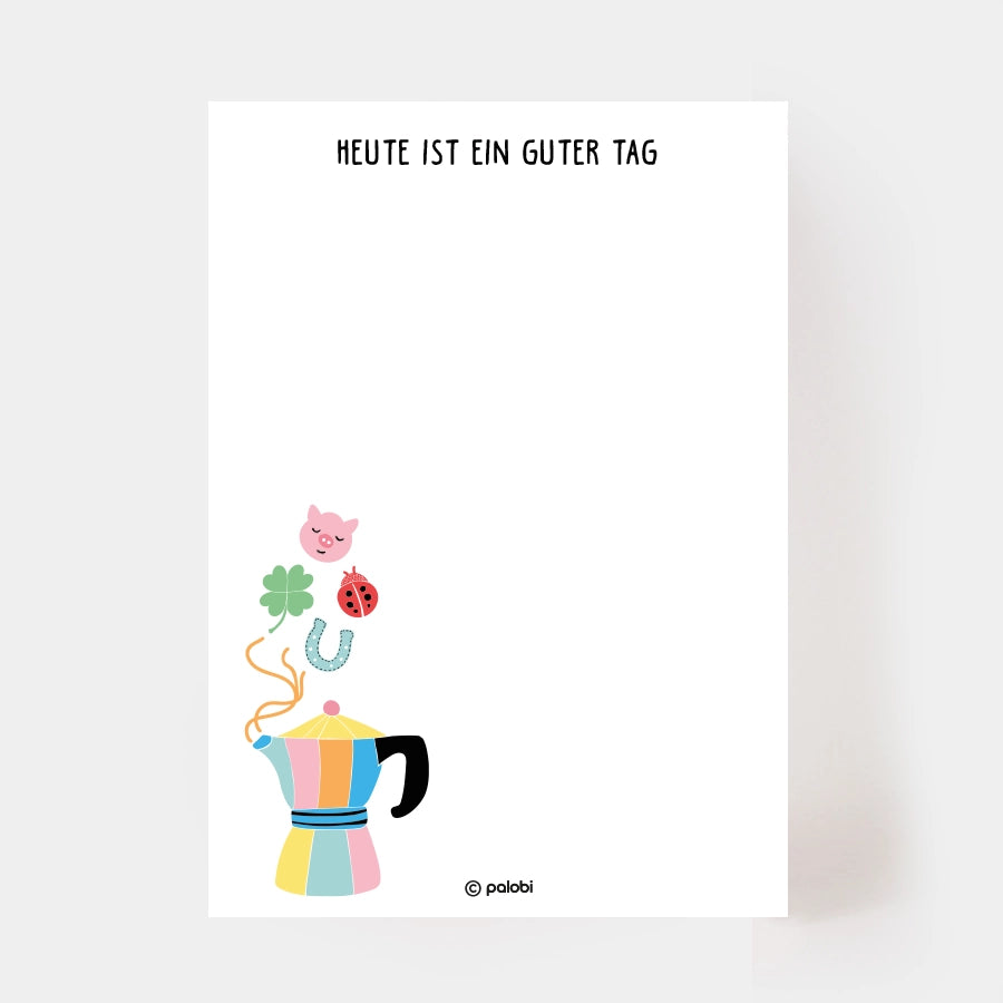 Notizblock "Kaffeekanne"
