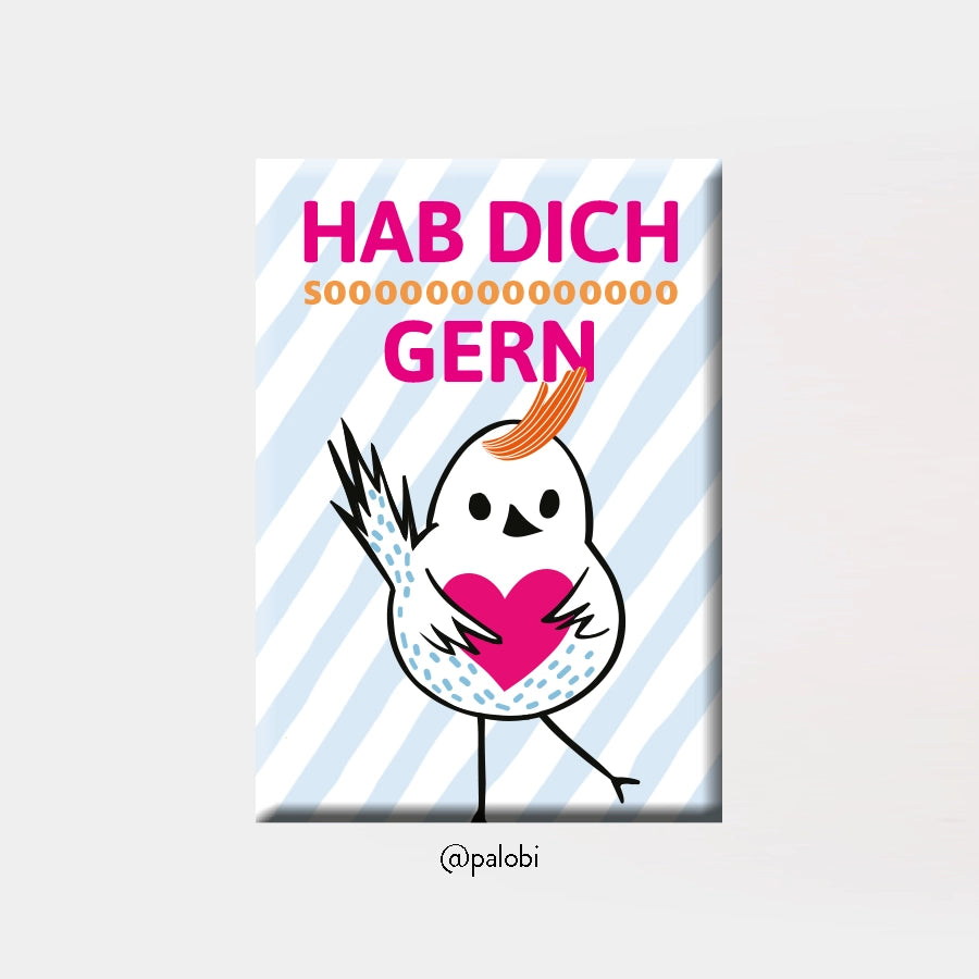 Magnet "Hab dich sooooooo gern"